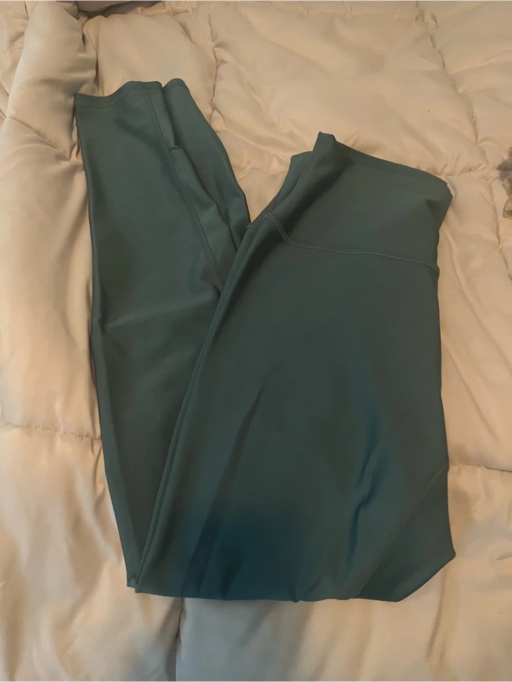 ALO yoga deep teal Coverup Athleisure Top and Airlift Leggings Set